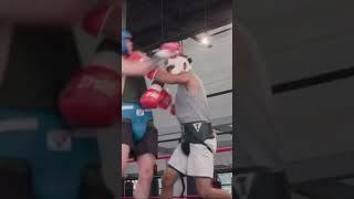 Ryan Garcia DROPS sparring partner #boxing #ryangarcia #sparring