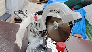 Резка металла торцовочной пилой Metabo kgsv 216 M. Срезы ровные