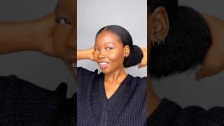 Simple protective style on 4C hair #howto #protectivehair #protectivehairstyle #4chair #hair