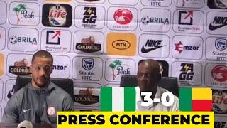 NIGERIA VS BENIN- TROOST-EKONG,  EGUAVOEN AND GERNOT ROHR SPEAK AFTER NIGERIA 3-0 WIN