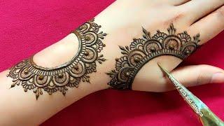 Very beautiful stylish back hand mehndi design | Easy mehndi | Simple mehndi | Mehndi design |Mehndi