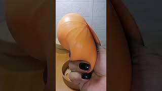 ASMR AWESOME ORANGE SQUISHY STEAM BUN SIOPAO 7 #fidgettoys #squishysteambun #binge