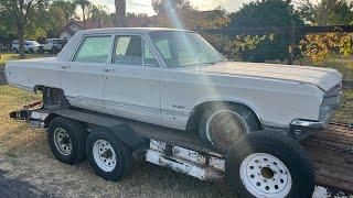 Picking up a parts car from the Las Vegas Mopar Scrap yard
