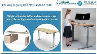 How Height Adjustable Desks Improve Productivity and Posture| Value Office Furniture