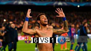 Barcelona vs PSG  | 6-1 | extended highlights and Goals | champion league 2017