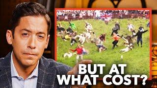 Michael REACTS to Viral Cheese Wheel Race