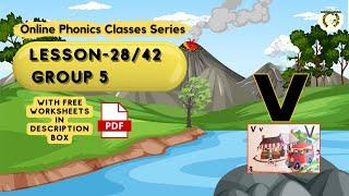 Phonics Lesson 28/ Letter V/ Jolly Phonics Classes for Kids