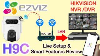 Ezviz H9C Camera ko NVR se kaisay connect kartay hai | How to connect Ezviz H9C WiFi camera with NVR