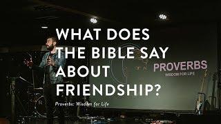 What Does The Bible Say About Friendship?