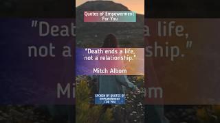 Mitch Albom - 100 Famous Quotes Challenge! Quote 14 #mitchalbom #shorts #wisdom #foryou