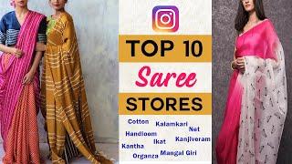 *Top* 10 Instagram Saree Stores | Sarees for All Occasions | Prettify By Surbhi