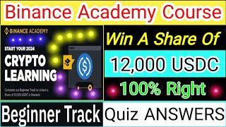 Binance Academy Quiz Answers | Beginner Track Quiz Answers