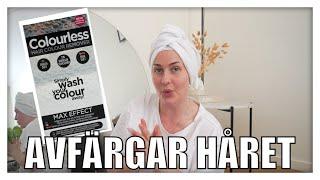 AVFÄRGAR MITT ORANGEA HÅR MED COLOURLESS HAIR COLOUR REMOVER MAX EFFECT