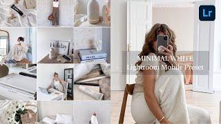 Minimal White Lightroom Preset Download