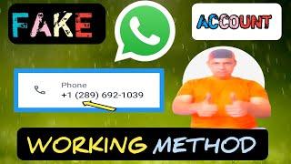 create whatsapp fake account with fake phone number 2024 || whatsapp fake account kaise banta hai