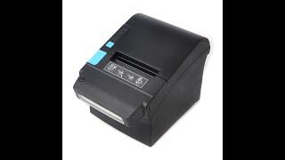 MUNBYN ITPP080 80mm Direct Thermal Printer Pos printer money detector thermal printer working