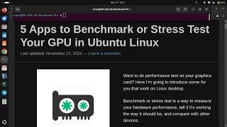 5 Apps to Benchmark or Stress Test Your GPU in Ubuntu Linux