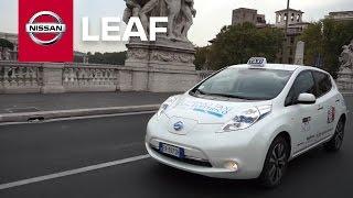 Rome's first electric taxi is a Nissan LEAF