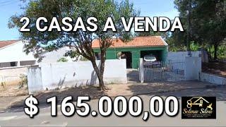 2 CASAS A VENDA PROXIMO MERCADO ESCOLA LUGAR EXCELENTE EM JABOTI PARANA - R$ 165.000,00