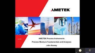 Webinar - Process Moisture Fundamentals and Analyses