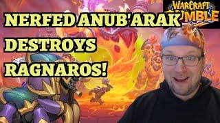 NERFED Anub'arak Destroys Ragnaros in Molten Core! Warcraft Rumble Raid Guide