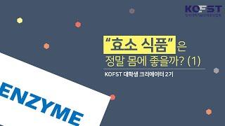 [KOFST 크리에이터 : 일상 속 과학기술] 효소 식품은 정말 몸에 좋을까? 1편