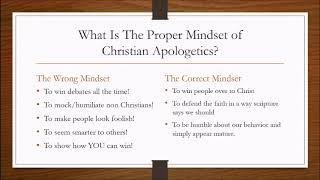 Christian Apologetics Course #1: Introduction To Apologetics