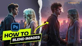 How to Blend Images & Color grade LIKE A PRO | Photoshop Tutorial