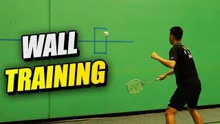 Badminton Training - Wall Defensive Drill