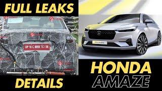 2025 New Honda Amaze New Generation Facelift Full Revealed Leaks | New Car Design & Features Review