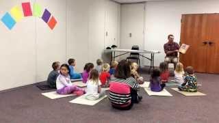 Jason Boyer reading at the Augusta Library.