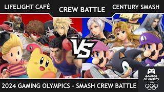 Gaming Olympics 2024 - Lifelight Cafe vs Century Smash - Smash Ultimate Crew Battles