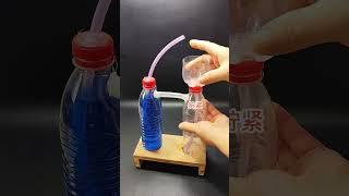 Tlaková fontána, domácí hračky, zábavné experimenty, vědecká řemesla