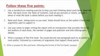 How to Write Comparative Book Reports