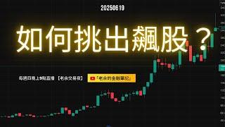 [股票交易] 如何挑出飆股？20250619【老余交易夜】