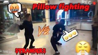 PILLOW FIGHT STRANGERS( AT THE MALL)