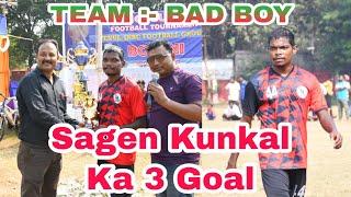 Sagen Kunkal Ka Hatrik Goals || Played Team Bad Boy Sarjamda || Mining Cup Bolani