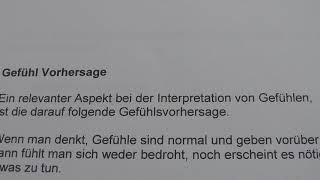 Emotionale Schema - Gefühl Vorhersage