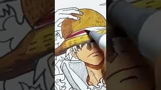 Drawing Luffy ( audio - @Zack D. Films ) #shorts #animeart #explore