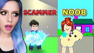 YENİDEN BAŞLADIM !? BİRGÜN BOYUNCA NOOB OLDUM !? SCAMLENDİM !! ( Roblox Adopt Me )