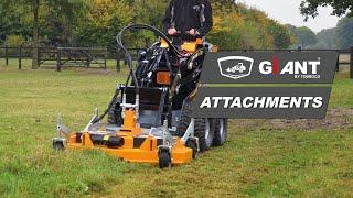 WIDE RANGE OF MOWERS FOR GIANT LOADERS AND SKIDSTEERS