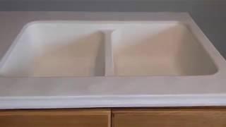 LG HiMacs Haze Solid Surface with Undermount Sink