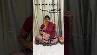 Direct manufacturing #cottonsarees #saree #pradhikshatex #sarees #chettinadcottonsarees