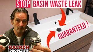 How To fix a leaking BASIN WASTE - No Leaks GUARANTEED