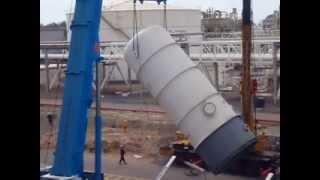 500t crane lifting vessel at kertih refinery part 2