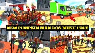 New Pumpkin Man Cheat Code in Indian Bike Driving 3D | RGS Menu New Character | Harsh in Game