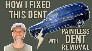Here's How to Fix a Dent in the Door of a Car Truck or SUV with PDR (Paintless Dent Removal)