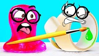 AMAZING DRAWING IDEA WITH SCOTCH TAPE from Slime Sam