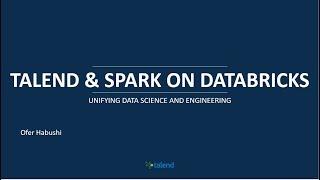 Databricks Serverless Spark with Talend