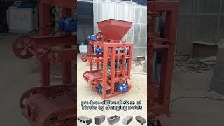 Factory Price Hollow Block Making Machine Price Mobile Concrete Hollow Interlocking Brick #block